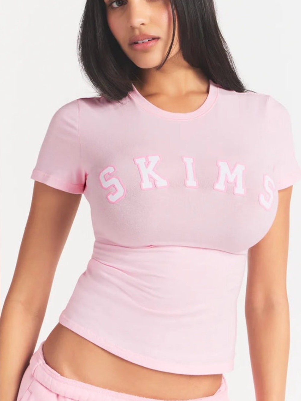 SKIMS COTTON JERSEY LOGO T-SHIRT (Rare)